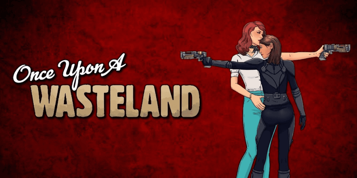 Two animated women in a post-apocalyptic setting, holding guns in defensive poses.