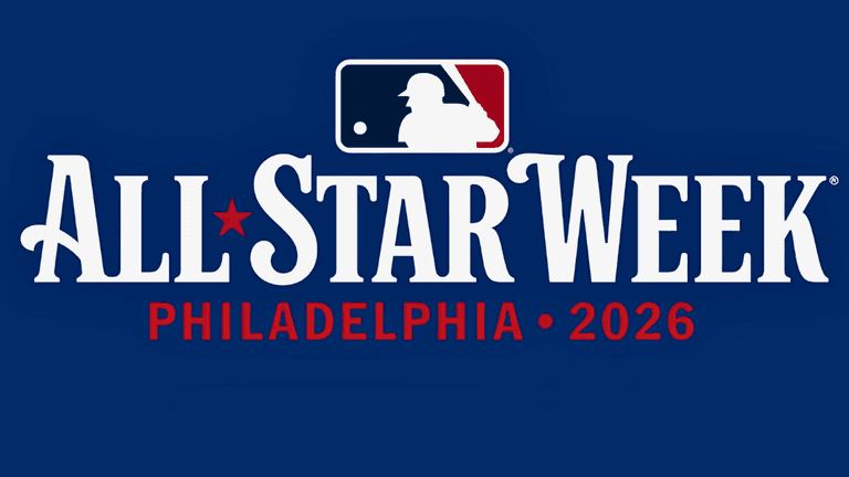 MLB All-Star Week Philadelphia 2026 logo on a blue background.