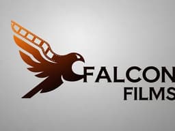 Falcon Films Production logo featuring a stylized falcon with filmstrip wing beside the company name.