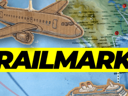 Trailmarks gameplay showing travel cards, trade opportunities, and strategy choices on a world map.