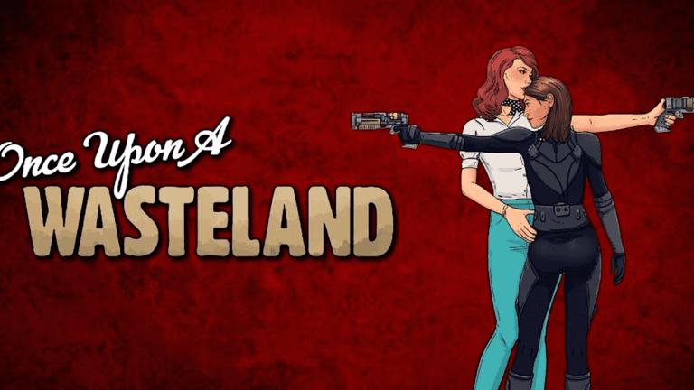 Two animated women in a post-apocalyptic setting, holding guns in defensive poses.