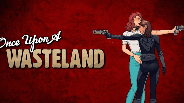Two animated women in a post-apocalyptic setting, holding guns in defensive poses.