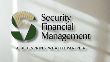 Logo of Security Financial Management, a Bluespring Wealth Partner, reflecting a strategic approach to multi-generational financial planning and legacy building.