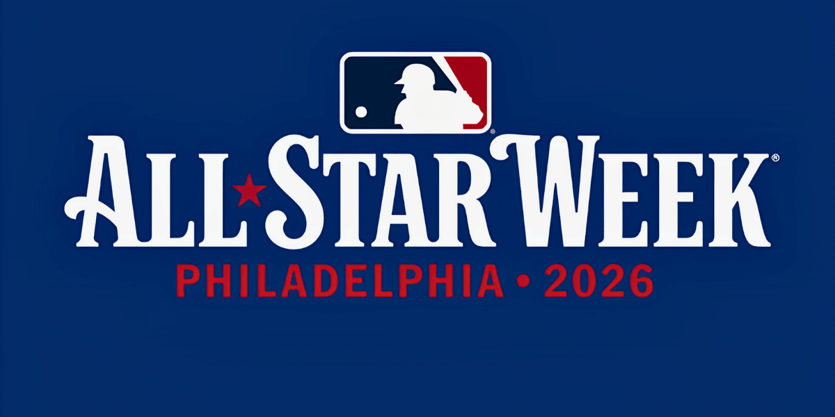MLB All-Star Week Philadelphia 2026 logo on a blue background.