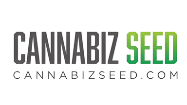 Cannabiz Seed logo, featuring a sleek, modern design with the company name and website.