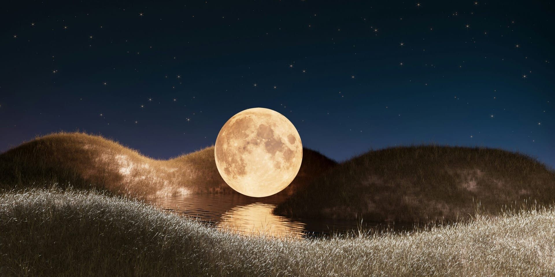 Full Moon and Lunar Standstill Illuminate Night Sky