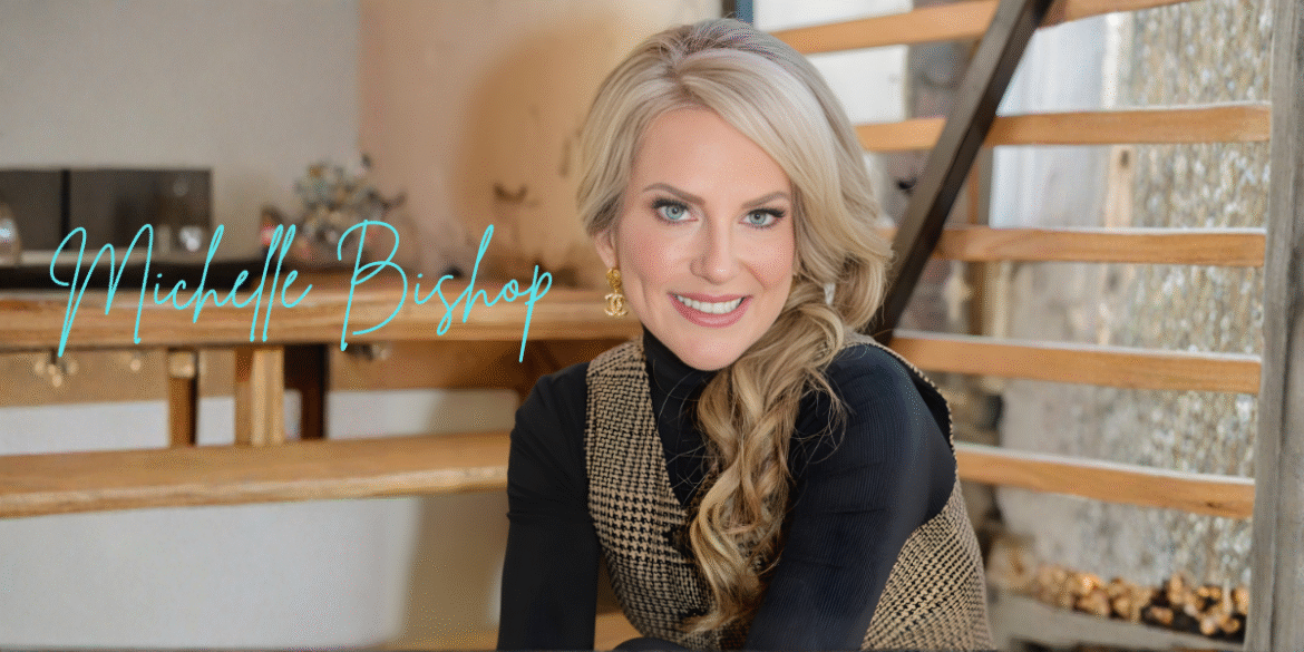 Michelle Bishop life coach leading empowerment business, helping women build confidence through coaching, community, and transformational personal growth programs.